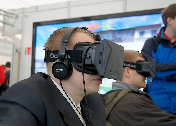 Małopolskie Targi Innowacji -  gogle Oculus Rift